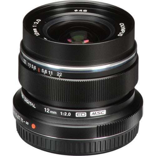Olympus M.Zuido Digital ED 12mm F2.0 Camera Lens (Black)