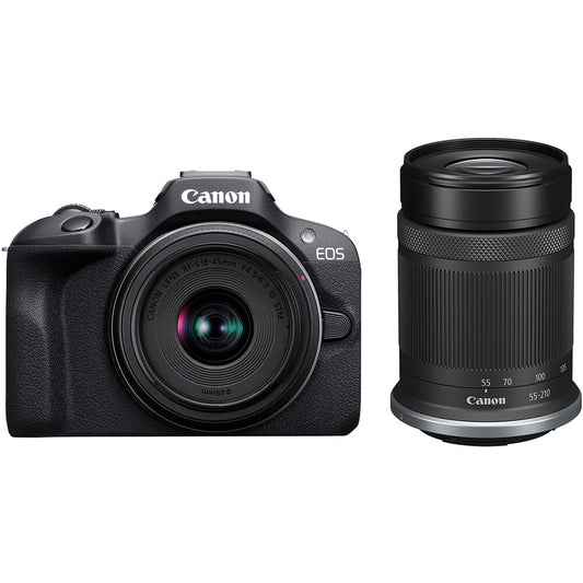 Canon EOS R100 Kit With 18-45mm And 55-210mm Lens