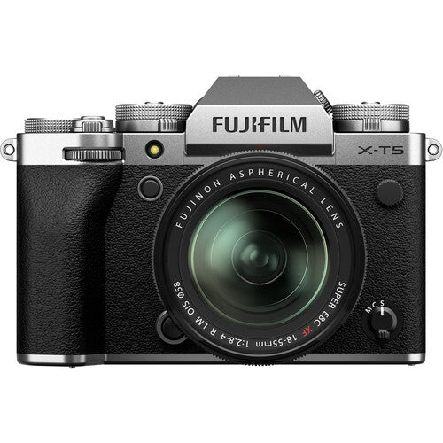 Fujifilm X-T5 Mirrorless Camera Body with 18-55mm lens (Silver)