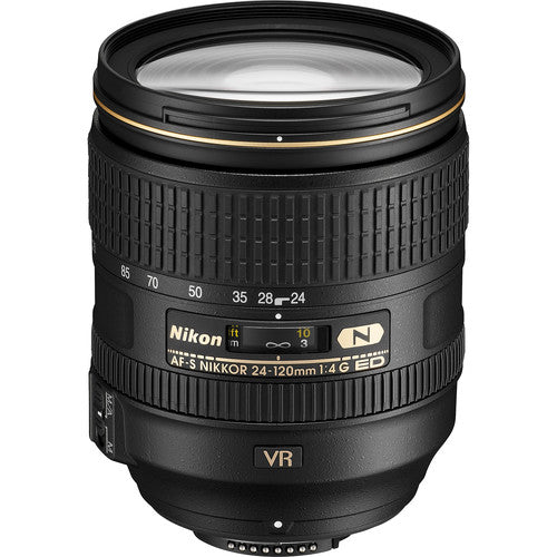 Nikon AF-S 24-120mm f4G ED VR Lens (Black)