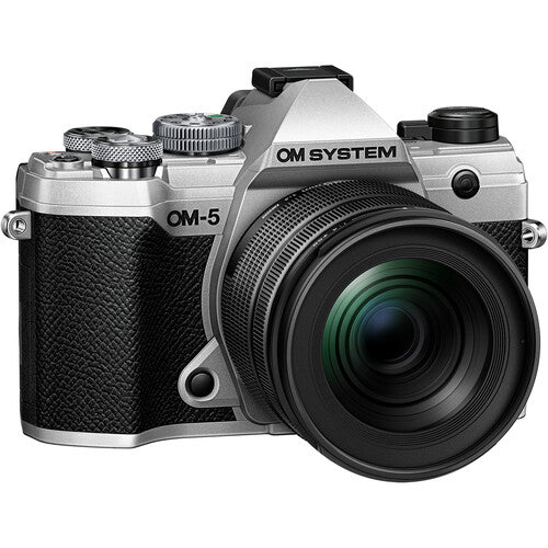 OM System OM-5 Mirrorless Camera with 12-45mm F/4 Pro Lens (Silver)